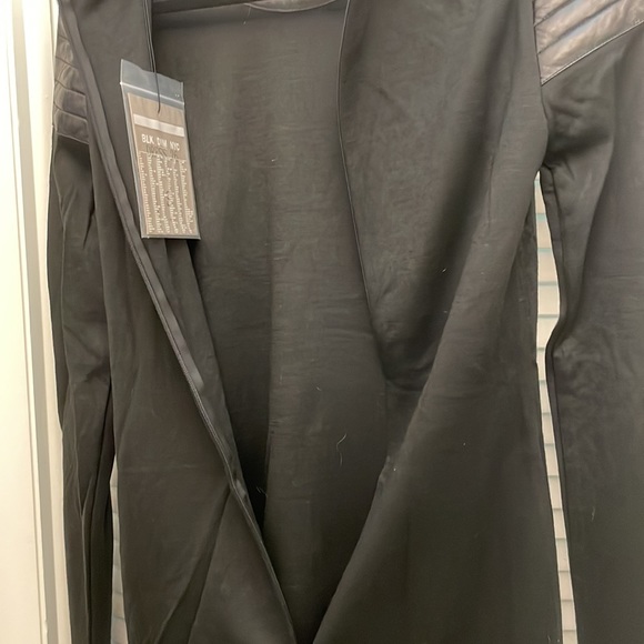 BLKDNM long sleeve dress with leather details - Picture 9 of 14